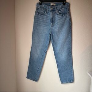 Madewell The Momjean Size 27 Light Wash High Waist Mom Jeans EUC